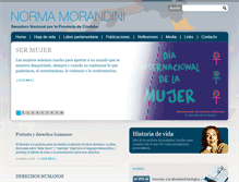 Tablet Screenshot of normamorandini.com.ar